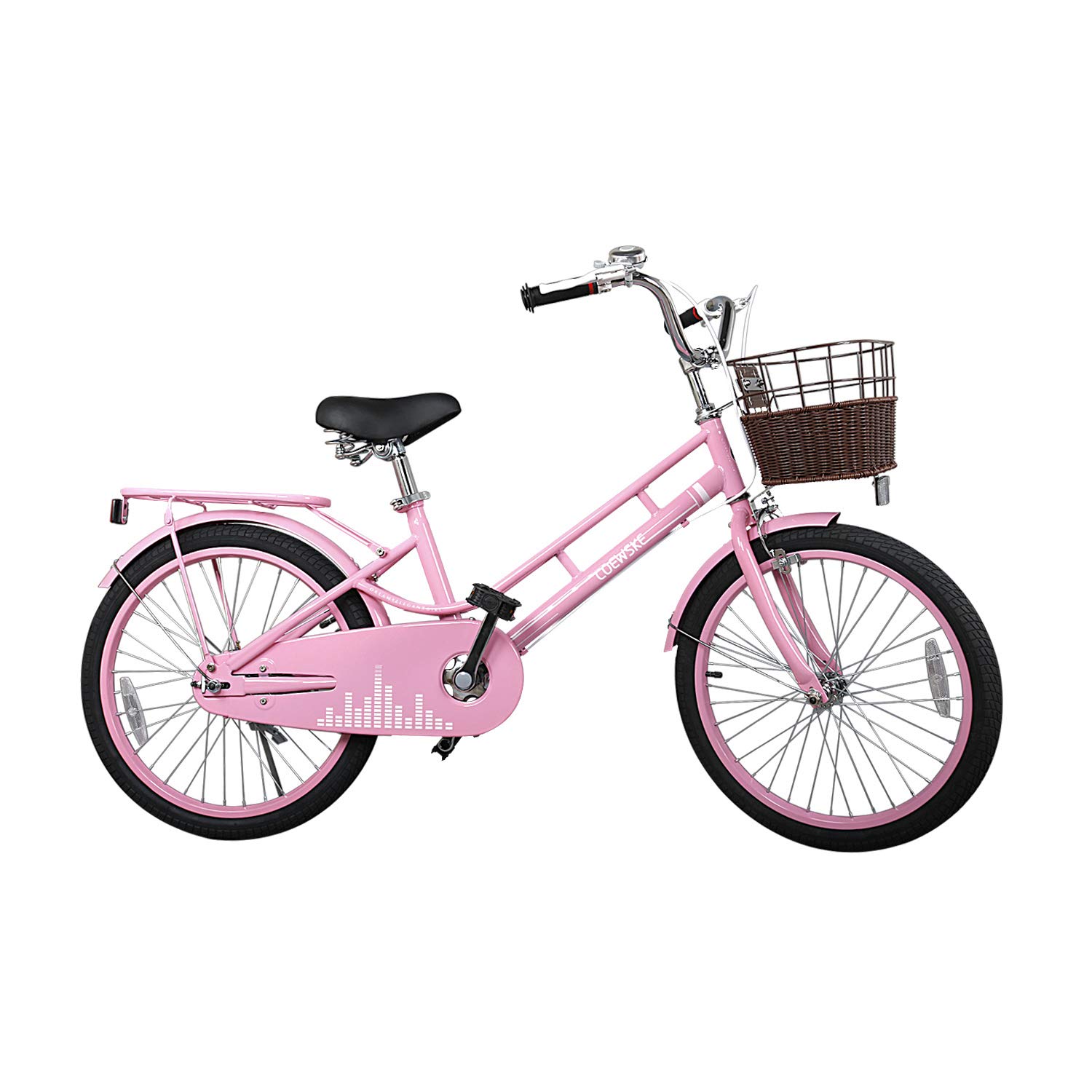 COEWSKE 20 Inch Kids Bike - Fantasy-Style Children's Bicycle with Basket & Kickstand - Best for 6-9 Year Olds (49-57 Inch Height) - 3 Color Options - Perfect for Outdoor Play, Park Rides & Neighborhood Adventures