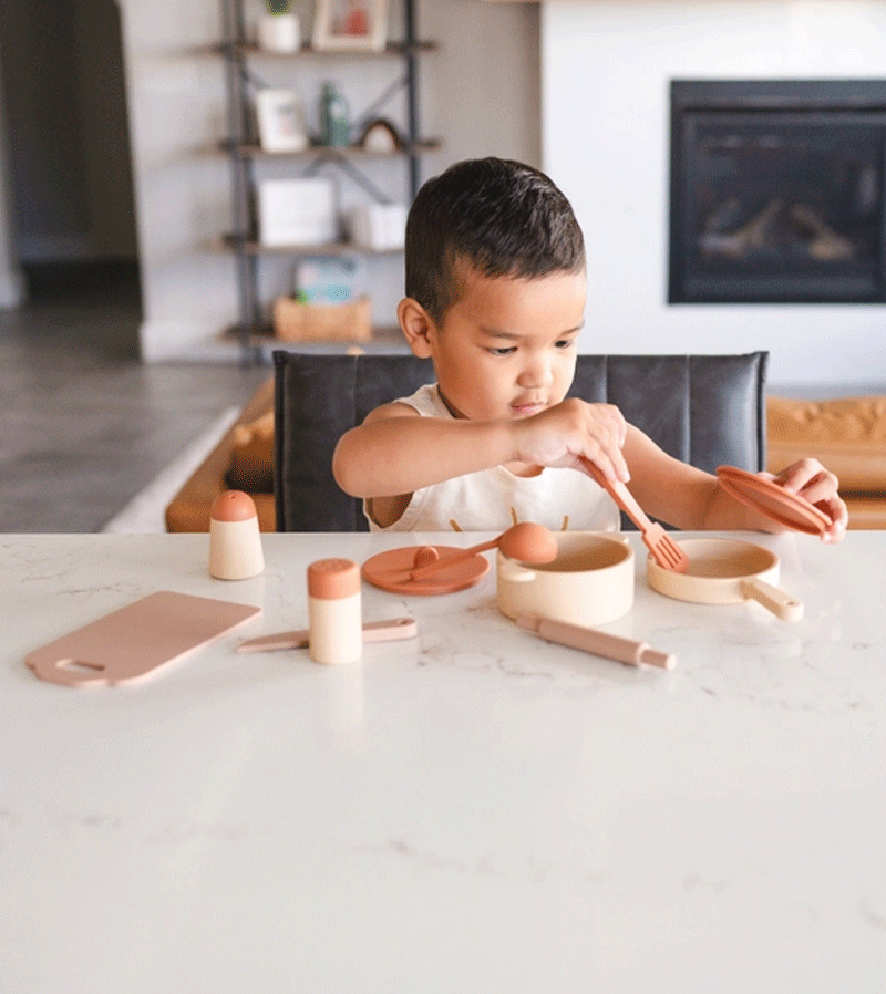 Premium Food-Grade Silicone Kitchen Utensil Set - BPA-Free, Non-Toxic Cooking Tools for Babies & Toddlers | Perfect for Baby-Led Weaning, Puree Feeding & Toddler Mealtime