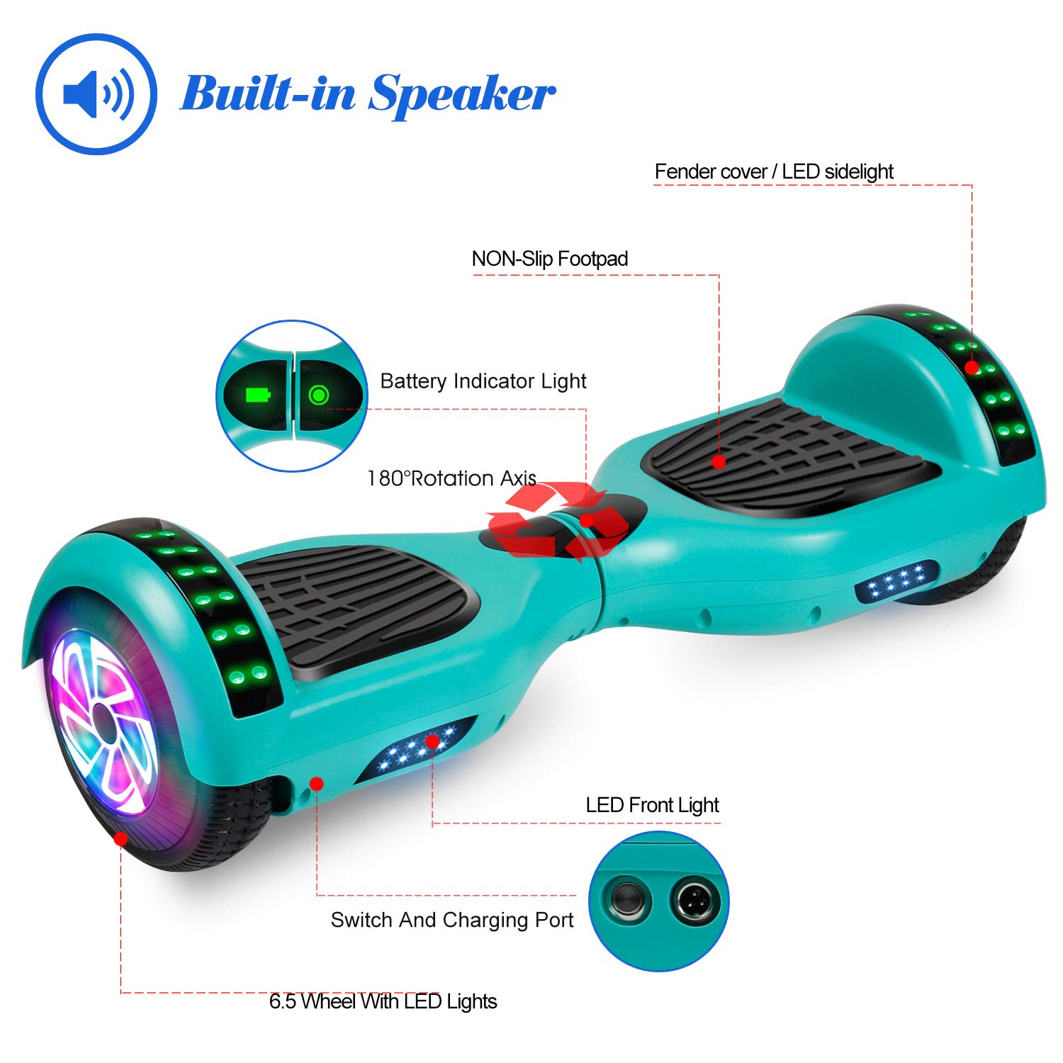LIEAGLE Hoverboard 6.5