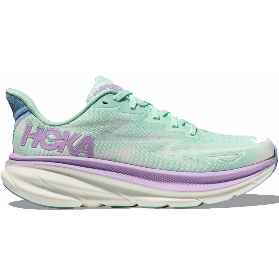 HOKA Women's Clifton 9 Running Shoes - Lightweight Cushioned Sneakers for Road Running, Walking & Gym Workouts | Comfortable Athletic Shoes for Women with Breathable Mesh Upper & Responsive Midsole