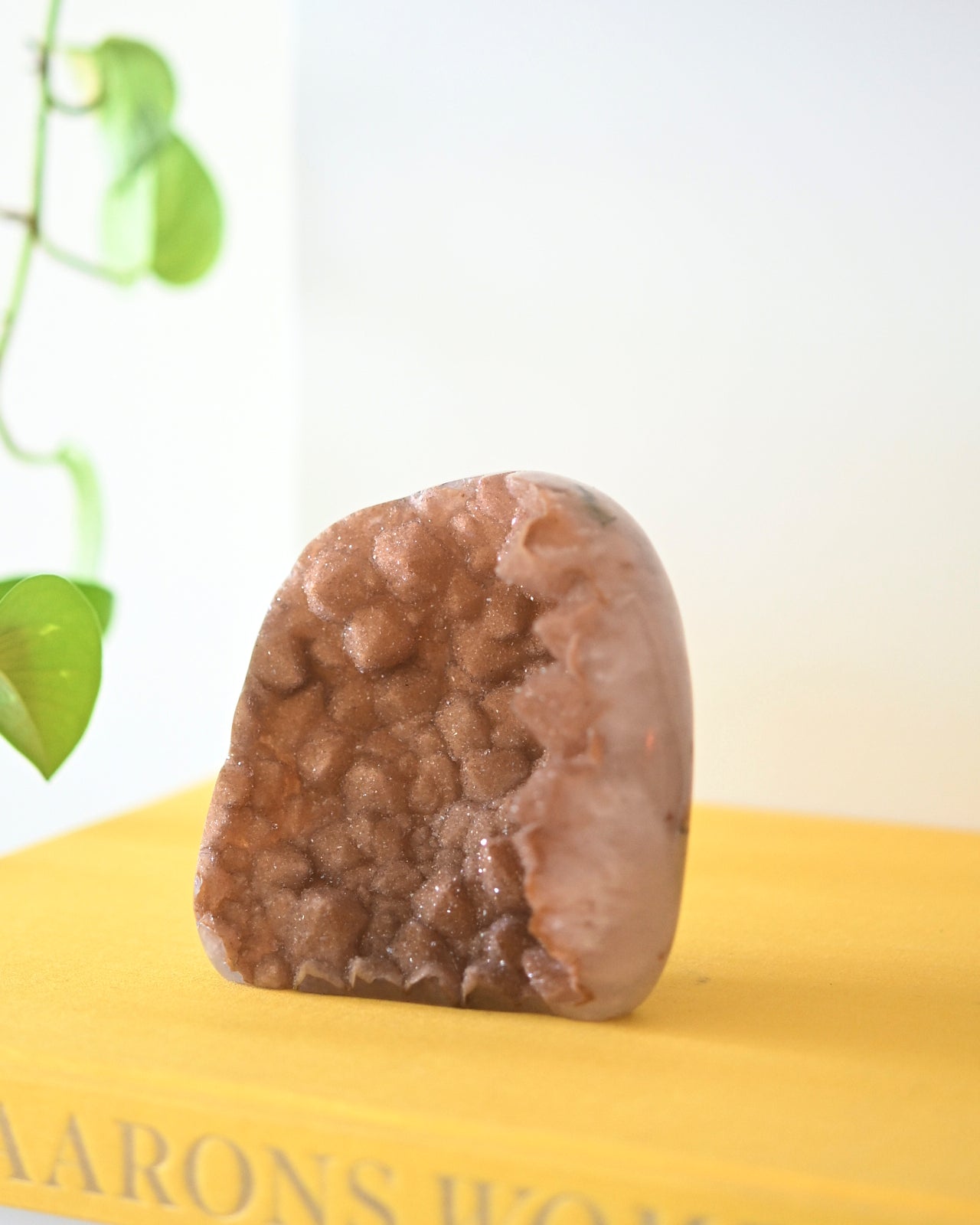 Natural Pink Amethyst Druzy Freeform - 1.4lbs Raw Crystal Specimen for Home Decor, Meditation & Healing Stone Collection
