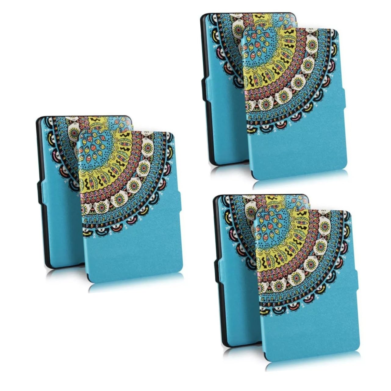 Angoily 3-Pack Ultra Thin Protective Case for Kindle Paperwhite 1/2/3 - Lightweight E-Reader Cover for Travel, Reading & Daily Use