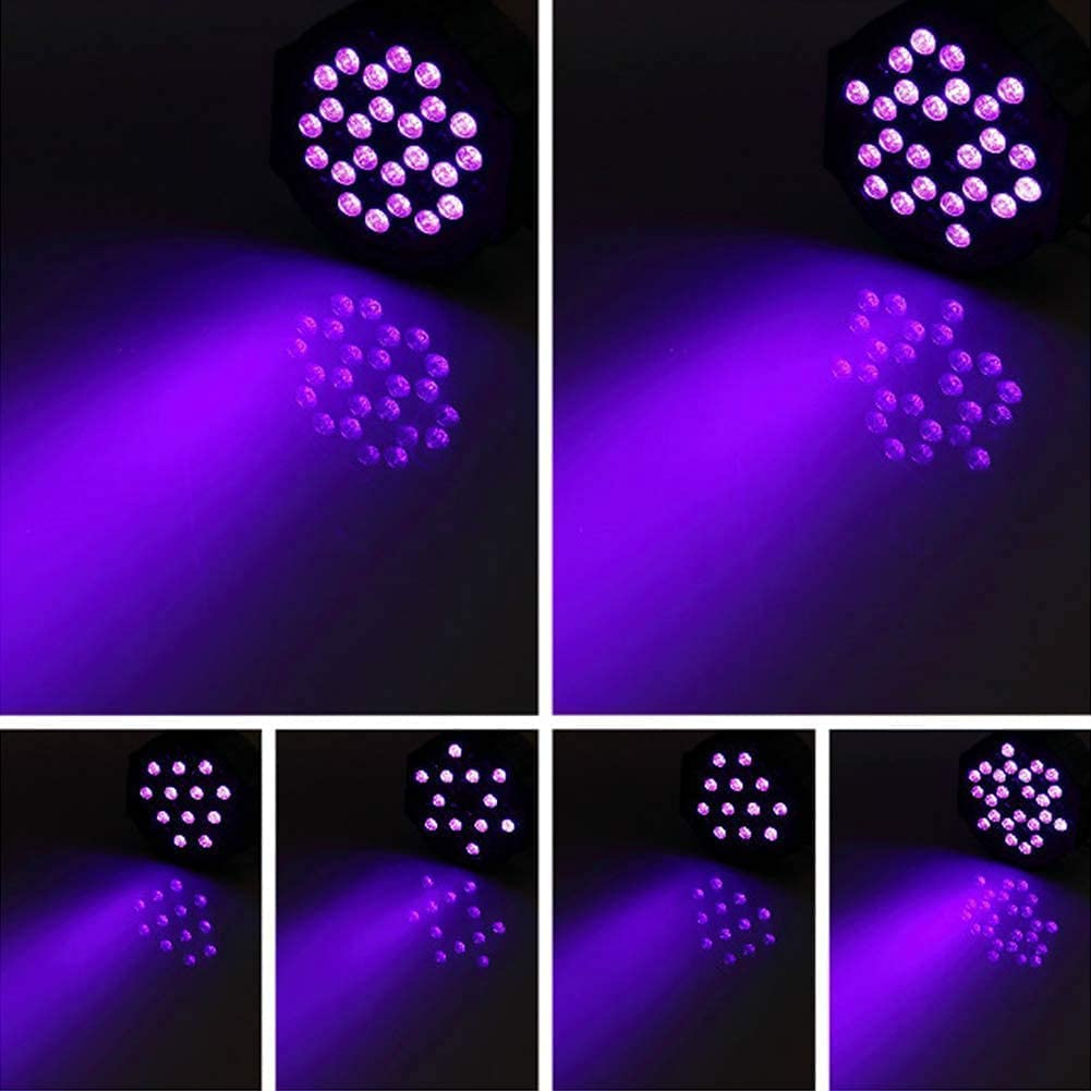 UV Black Light 72W LED DMX Strobe for Parties & DJ Shows