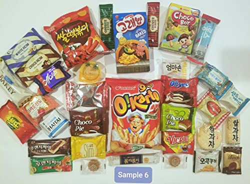 Premium Korean Snack Box - 34 Individually Wrapped Snacks, Chips & Cookies Variety Pack | Perfect for Kids, Students & Adults | Great for Parties, Office Treats & Care Packages