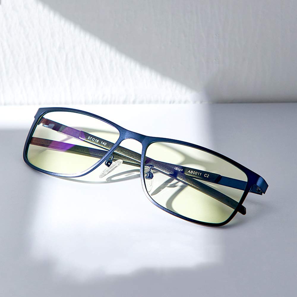 Anti-Blue Light Glasses for Computer & Gaming - UV400 Protection, Anti-Eye Fatigue, Unisex Stainless Steel Frames - Perfect for Office Work, Online Classes & Long Screen Time