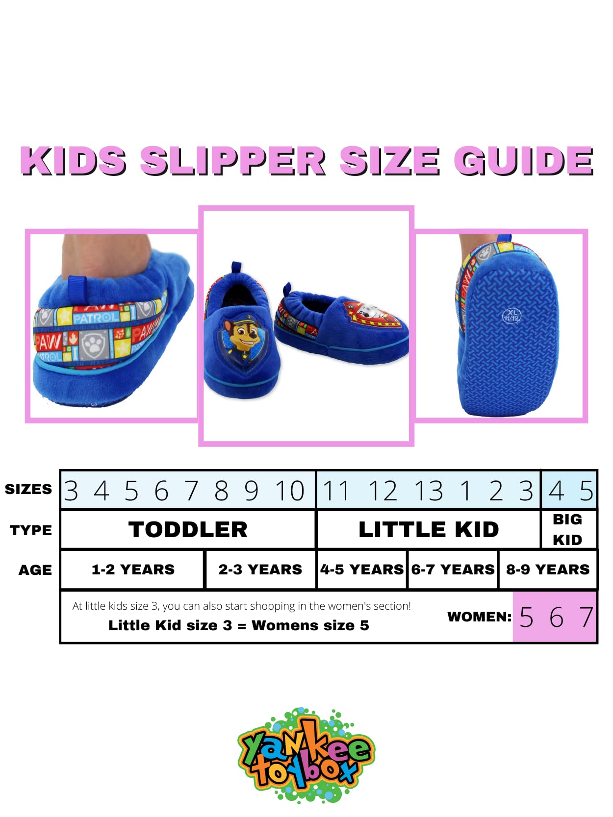 Paw Patrol Boys & Girls Slippers for Toddlers & Kids - Soft & Comfortable House Shoes for Indoor Play, Nap Time & Cozy Home Wear