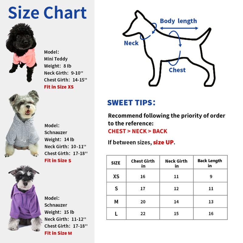 Bluebird Dog Hoodie - Cozy Pet Clothes for Small Dogs with Hood & Pockets | Warm Sweatshirt for Winter Walks & Outdoor Adventures