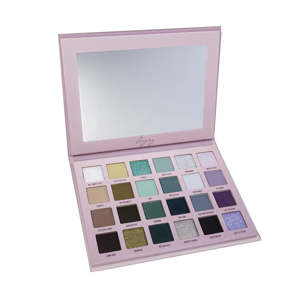 Blend Bunny Cosmetics Longing Eyeshadow Palette - 18 Highly Pigmented Matte & Shimmer Shades for Professional Makeup | Perfect for Day to Night Looks, Bridal & Special Occasion Makeup