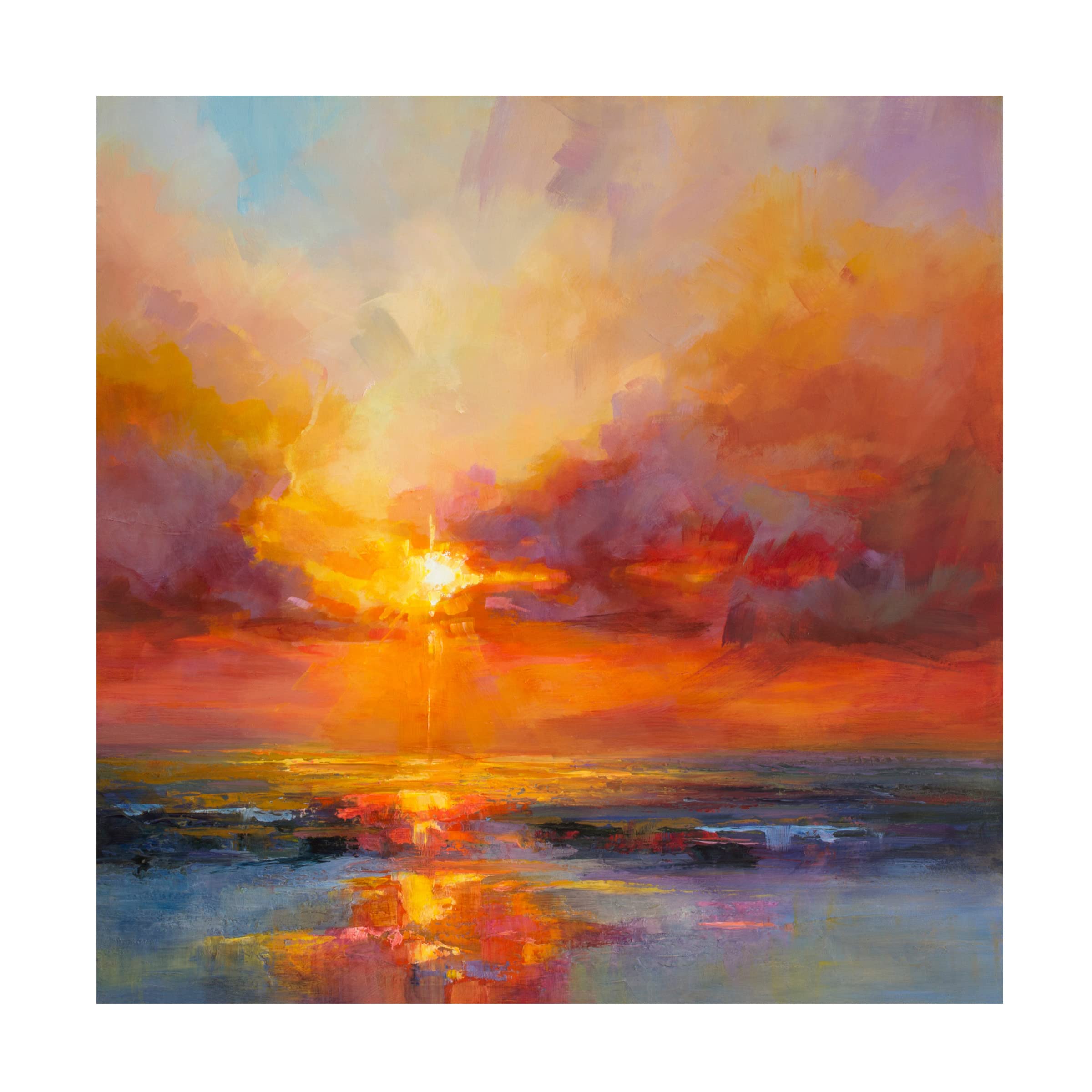Trademark Fine Art 'Evening Sparkle' Canvas Wall Art by Kasia Bruniany - Modern Home Decor for Living Room, Bedroom & Office
