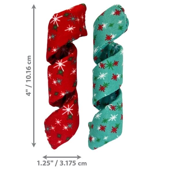 KONG Holiday Cat Active Curlz Cat Toy - Interactive Play for Indoor Cats - Perfect for Christmas & Holiday Gifts for Feline Friends