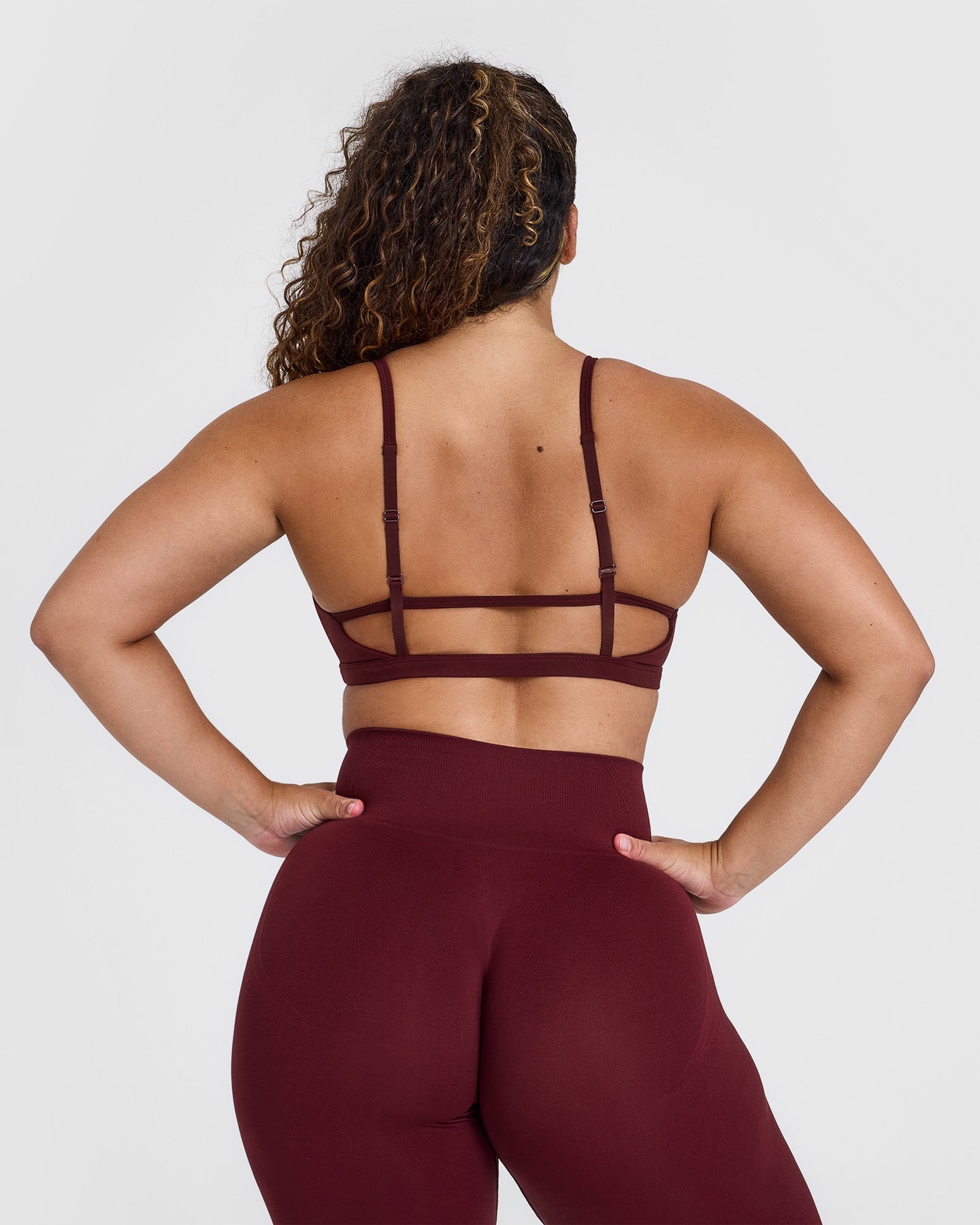 Timeless Strappy Bralette - Comfortable Wireless Lace Bralette in Rosewood | Perfect for Yoga, Lounge & Everyday Wear