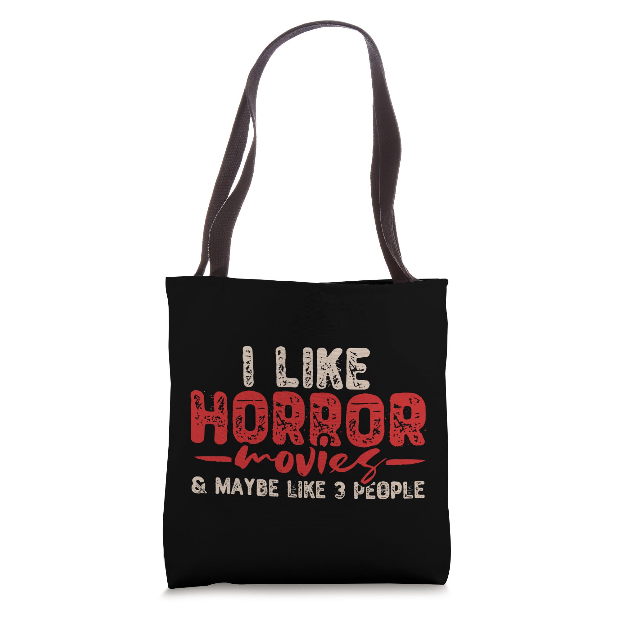 Horror Movie Tote Bag - Scary Film Themed Reusable Shopping Bag for Halloween, Comic Con & Horror Fans - Perfect for Groceries, Books & Everyday Use