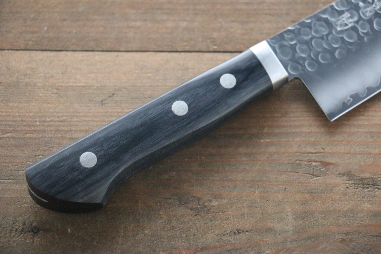 Premium Seisuke VG1 Santoku Knife 165mm with Pakkawood Handle - Japanese Kitchen Knife for Slicing, Dicing & Chopping Vegetables, Meat & Fish - Ideal for Home Chefs & Professional Cooks