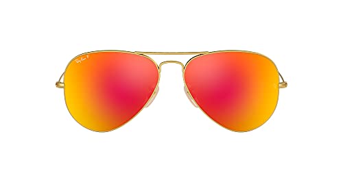 Matte Gold/Polarized Brown Mirror Red