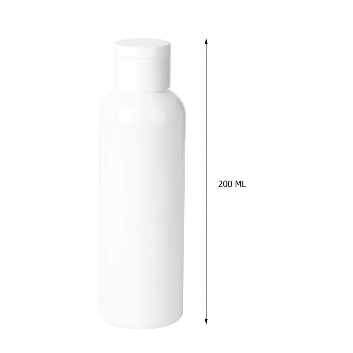 Beaupretty 5-Pack Plastic Squeeze Bottles - 200ml Travel-Sized Refillable Cosmetic Containers for Shampoo, Lotion & Toiletries | Leak-Proof Portable Bottles for Gym, Vacation & Daily Use
