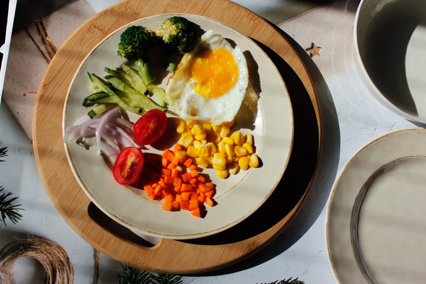 12-Piece Melamine Dinnerware Set - Unbreakable & Durable Plates & Bowls for 4 People | BPA-Free, Dishwasher Safe | Perfect for Indoor, Outdoor, Picnics, Camping & Everyday Use (White)