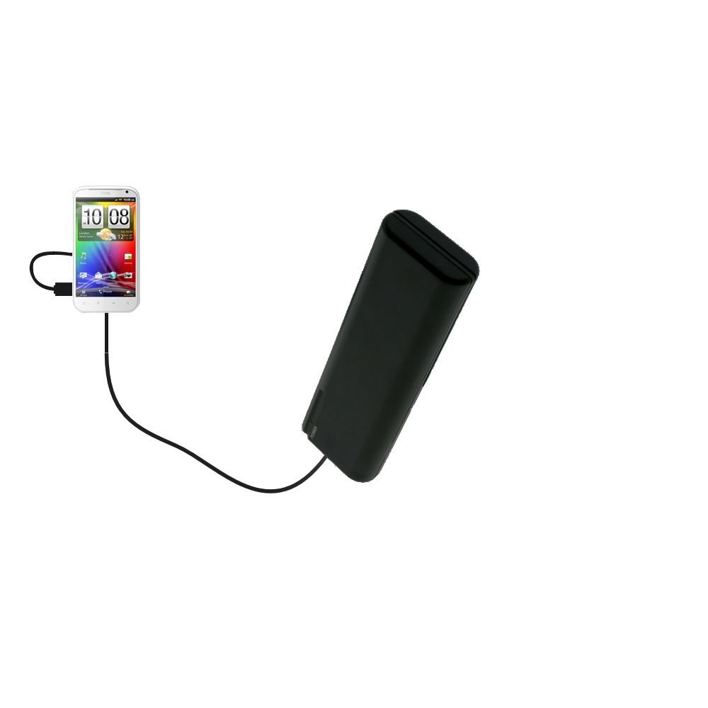 HTC Runnymede Compatible AA Rechargeable Battery Charger Kit with Portable Power & TipExchange Technology - Perfect for Travel, Camping, and Emergency Power Backup
