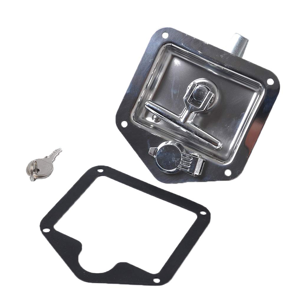 304 Stainless Steel Folding T-Handle Lock Latch for Car, RV & Marine - Secure Storage Compartments, Toolboxes & Cabinets
