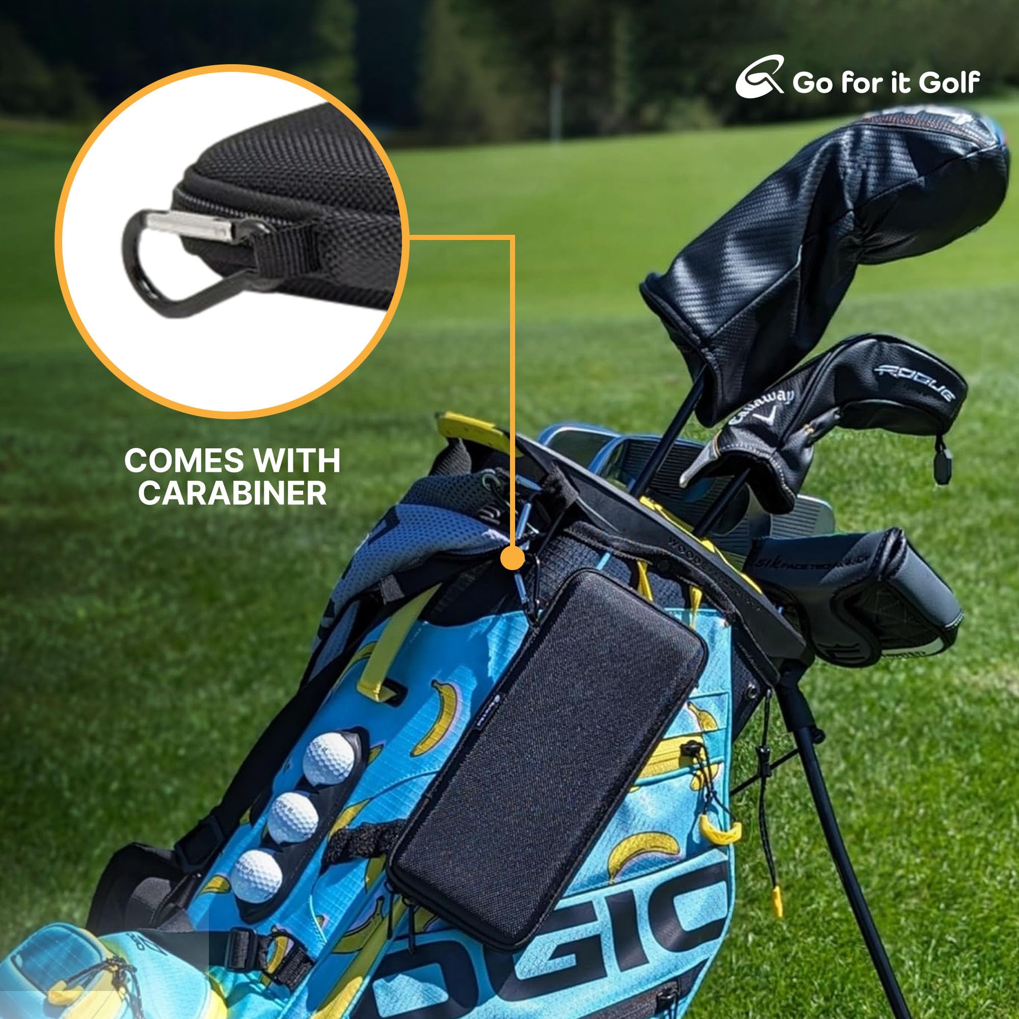 Wrinkle-Free Golf Glove Case with Shaper & Magnetic Holder - Organizer for Divot Tools & Accessories - Perfect for Golfers On-the-Go
