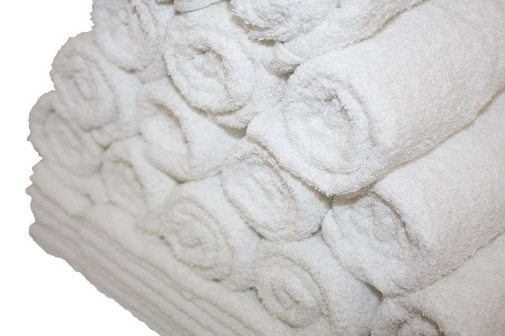 Atlas 24-Pack Premium 16x27 Salon Hand Towels - 100% Ring Spun Cotton, Eco-Friendly, Soft & Absorbent - Perfect for Salons, Spas, Gyms & Home Use