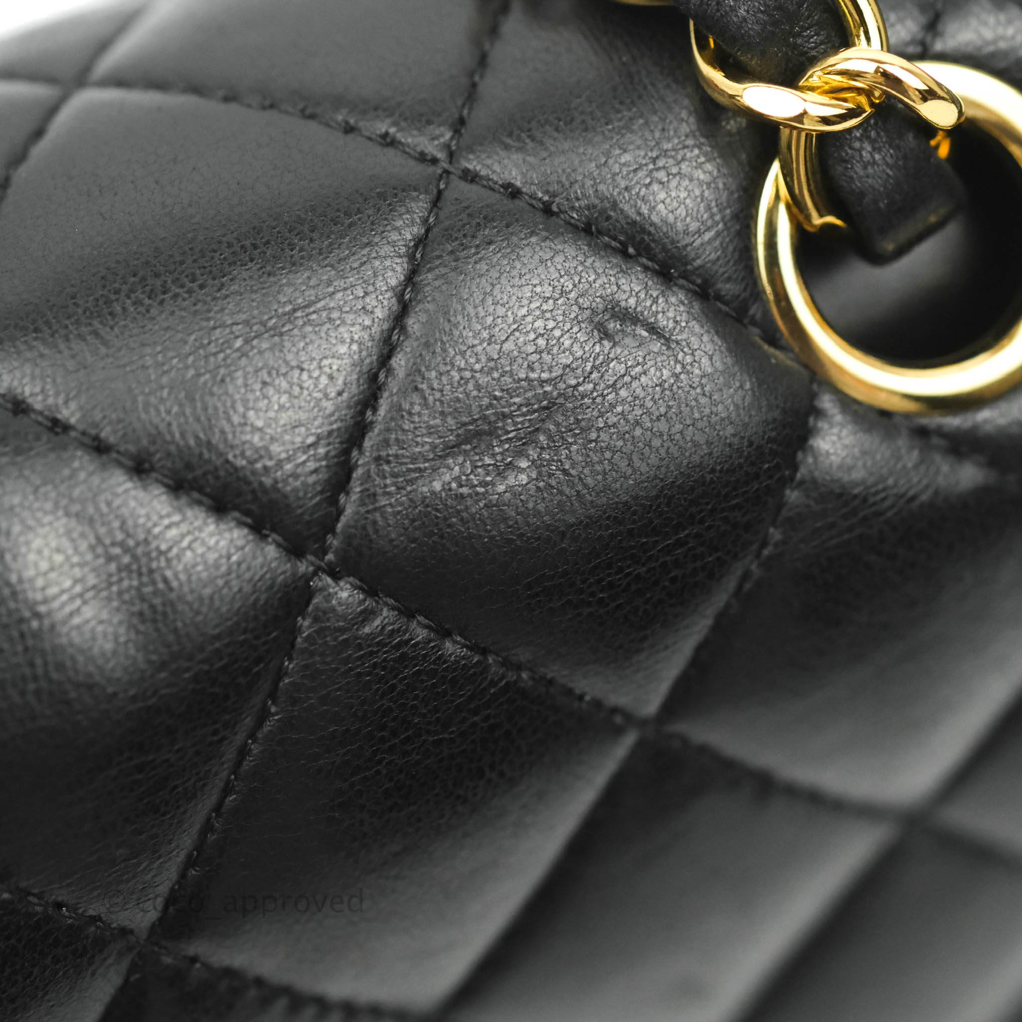 Chanel Classic Medium Double Flap Bag Black Lambskin Leather with Gold Hardware - Luxury Handbag for Women, Perfect for Evening Events & Special Occasions