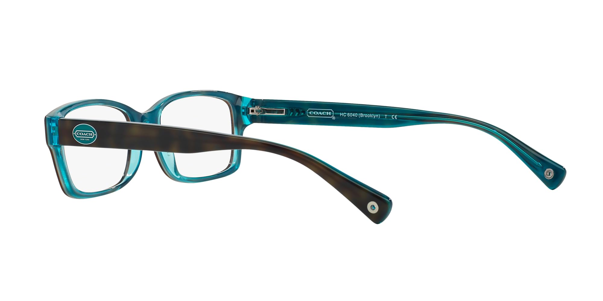 Coach Women's HC6040 Brooklyn Rectangular Prescription Eyeglass Frames - Stylish & Lightweight for Work, Reading & Everyday Wear
