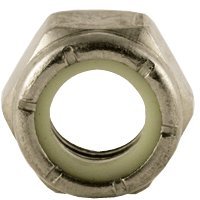 #6-40 Nylon Insert Lock Nuts - 316 Stainless Steel Hex Stop Nuts (5000pcs) - Vibration-Resistant for Automotive, Electronics & Machinery Assembly
