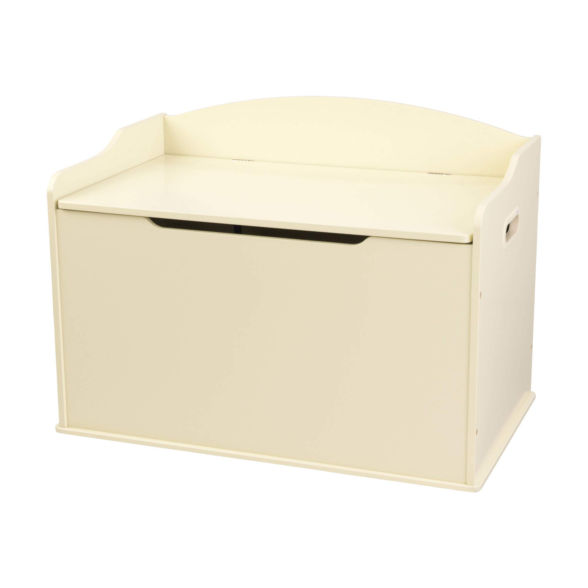 KidKraft Austin Wooden Toy Storage Box with Safety Hinged Lid - Vanilla Bench Seat, Multi-Functional Kids Furniture for Ages 3+, Perfect for Playroom, Bedroom & Nursery Organization (42