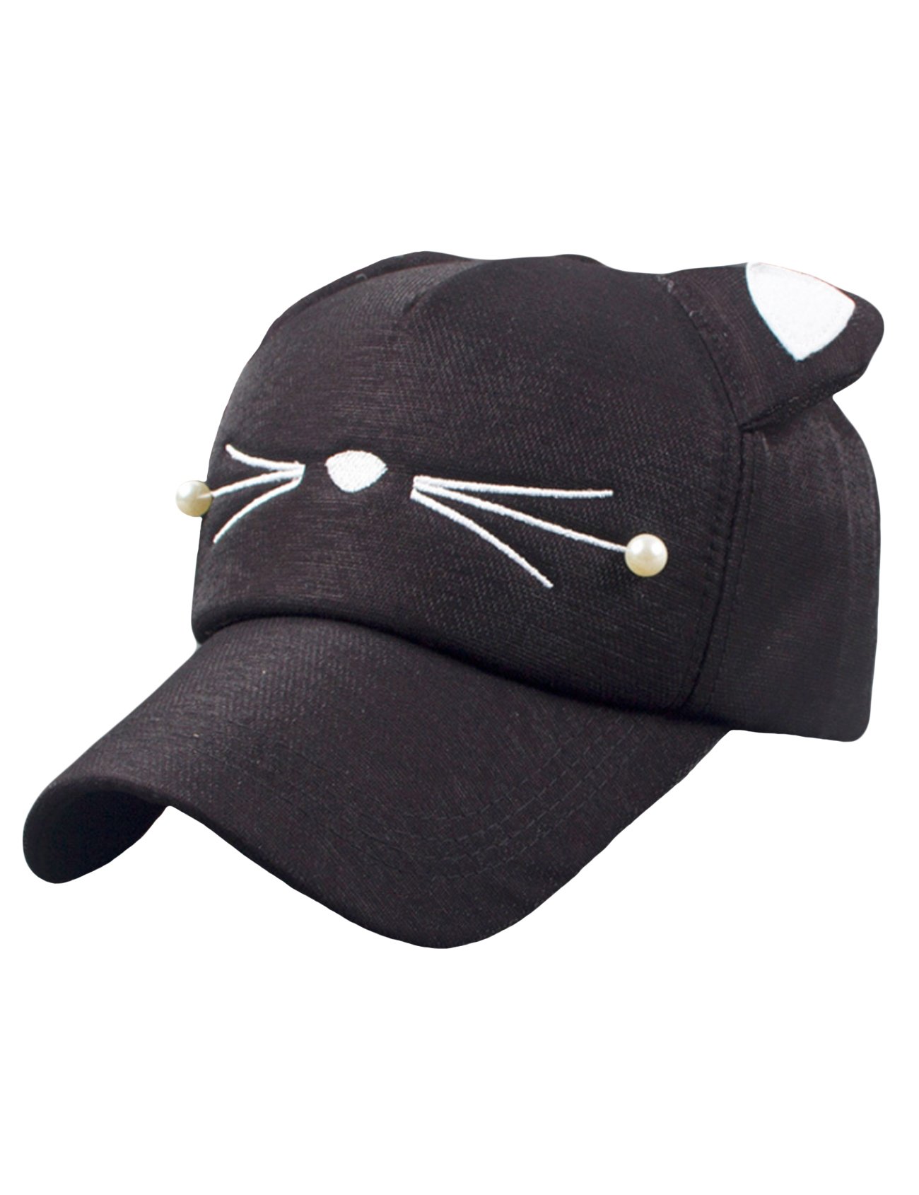 Women's Cute Cartoon Cat Ears Baseball Cap - UV Protection Summer Sun Hat for Outdoor Activities, Beach, Travel & Fashion Accessories