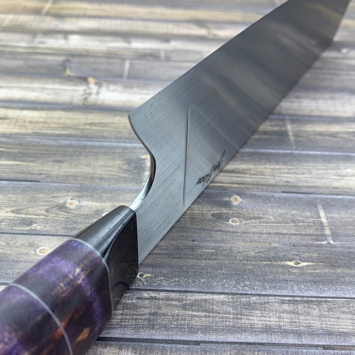 Joe Edson 205mm AEB-L Stainless Steel K-Tip Bunka Custom Chef Knife – Premium Japanese Kitchen Knife for Slicing, Dicing, and Precision Cooking