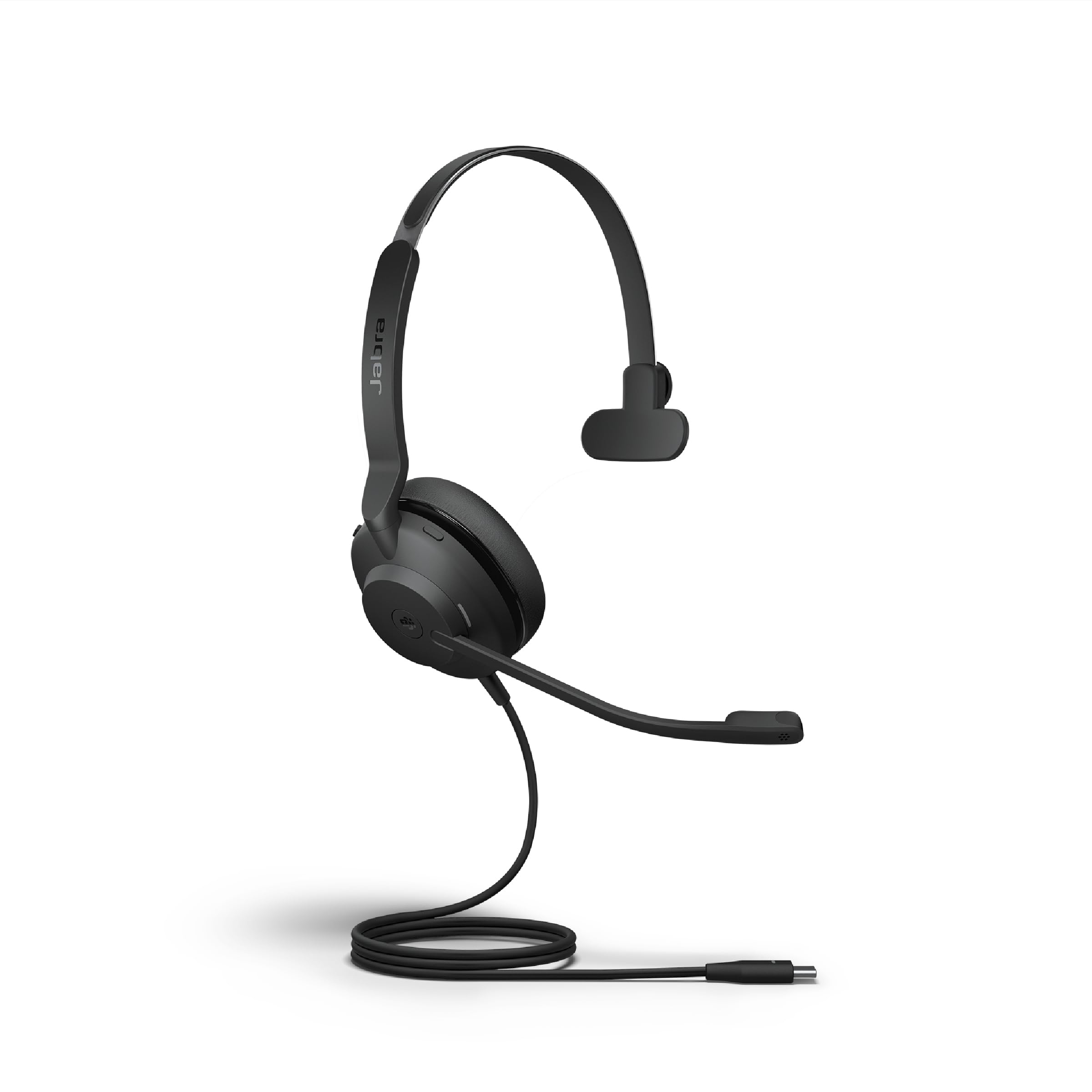 Jabra Evolve2 30 SE Wired Mono Noise Cancelling Headset with 2-Microphone Call Technology | USB-C Cable | MS Teams Certified | Compatible with Zoom, Skype & All Platforms (Black) - Perfect for Remote Work, Call Centers & Office Professionals
