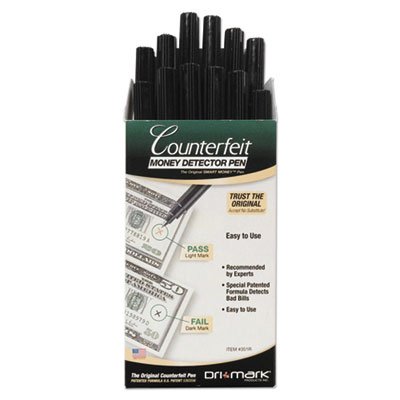 Smart Money Counterfeit Bill Detector Pen for US Currency - 60 Pack | Detect Fake Bills Quickly | Perfect for Retail Stores, Banks & Cash Handling Businesses