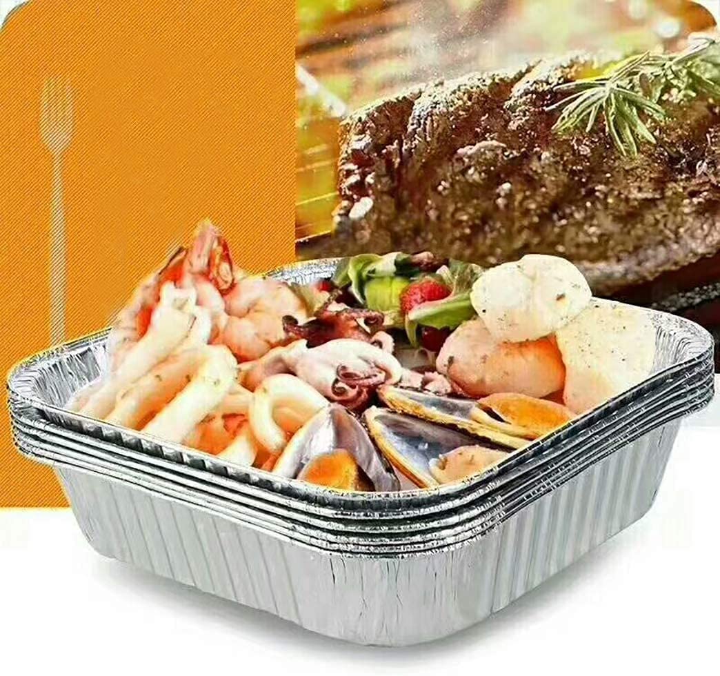 Disposable Aluminum 9 Inch Square Deep Cake Baking Pans - 250 Pack for Cooking, Heating, Storing, Meal Prep & Toaster Oven Roasting | Perfect for Parties, Catering, Bakeries & Home Baking