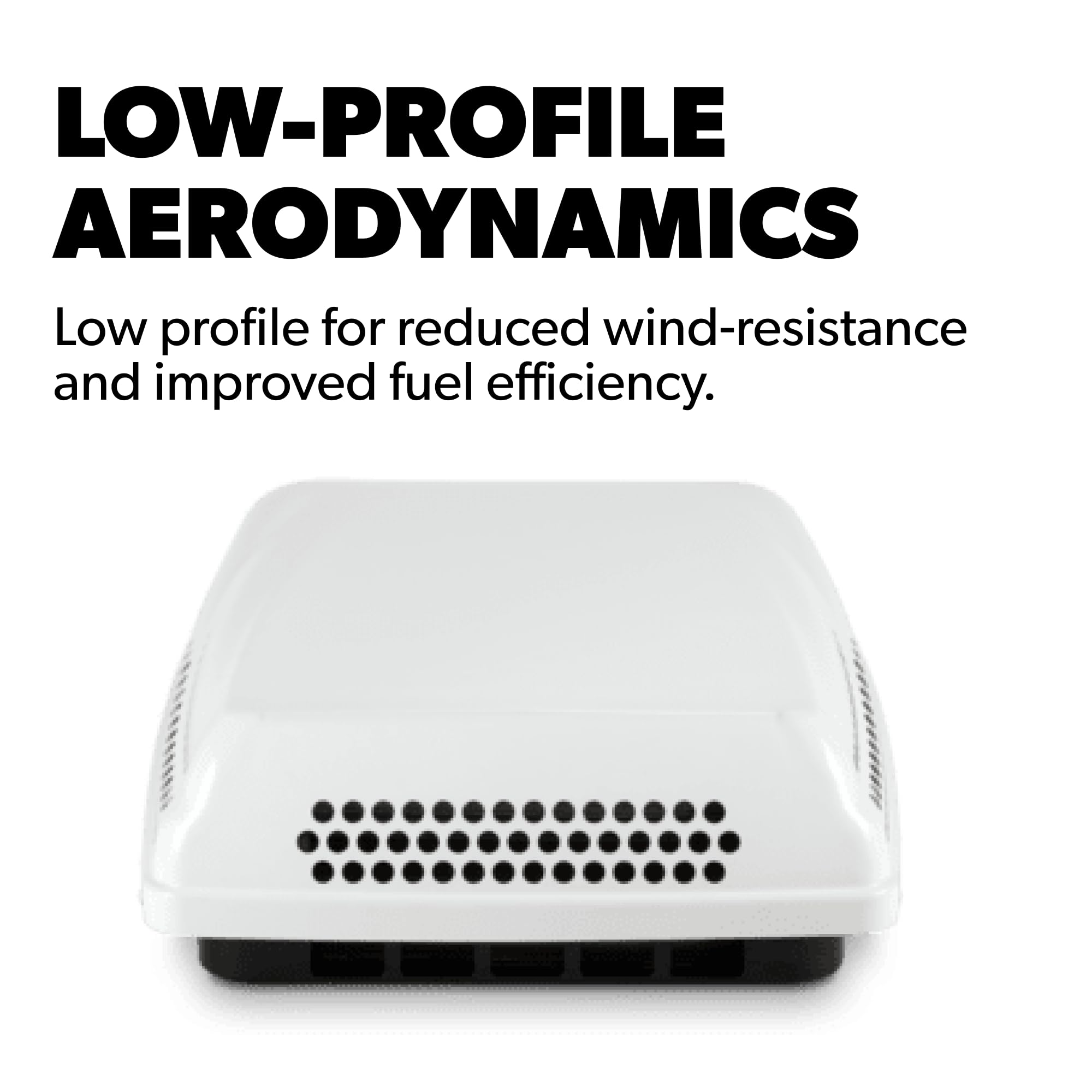 Dometic Penguin II High Efficiency Low Profile Rooftop RV Air Conditioner - 13.5K BTU Cooling Unit for Ducted or Non-Ducted Applications - Polar White - Perfect for RV, Camper, and Travel Trailer Cooling Needs