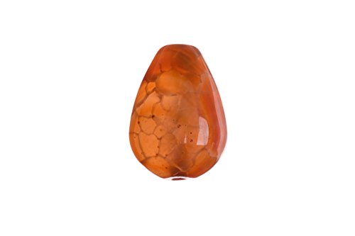 Fire Red Dyed Agate Tear Drop Pendant 14X20mm - Elegant Jewelry Gift for Women, Boho Chic Necklace for Everyday Wear
