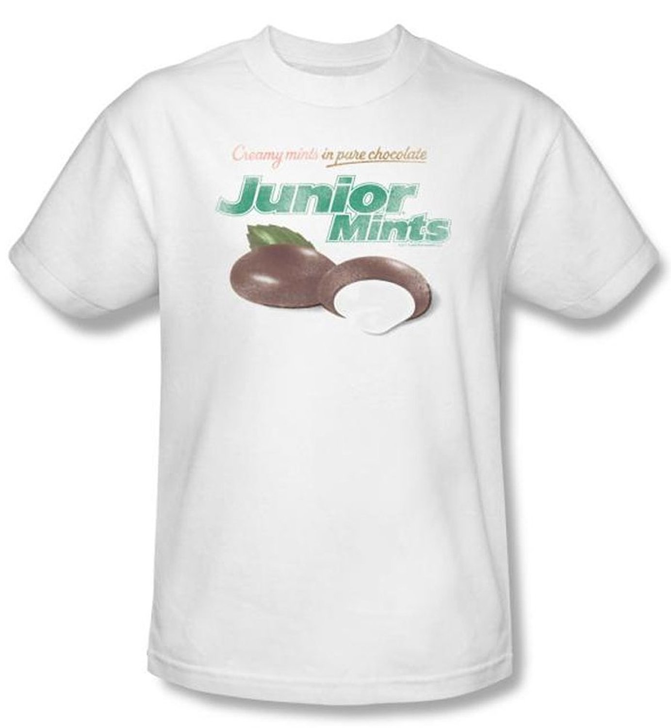 Tootsie Roll Kids T-Shirts - Junior Mints Logo White Cotton Tee for Boys & Girls | Fun Candy-Themed Youth Apparel for Birthday Parties & Halloween Costumes