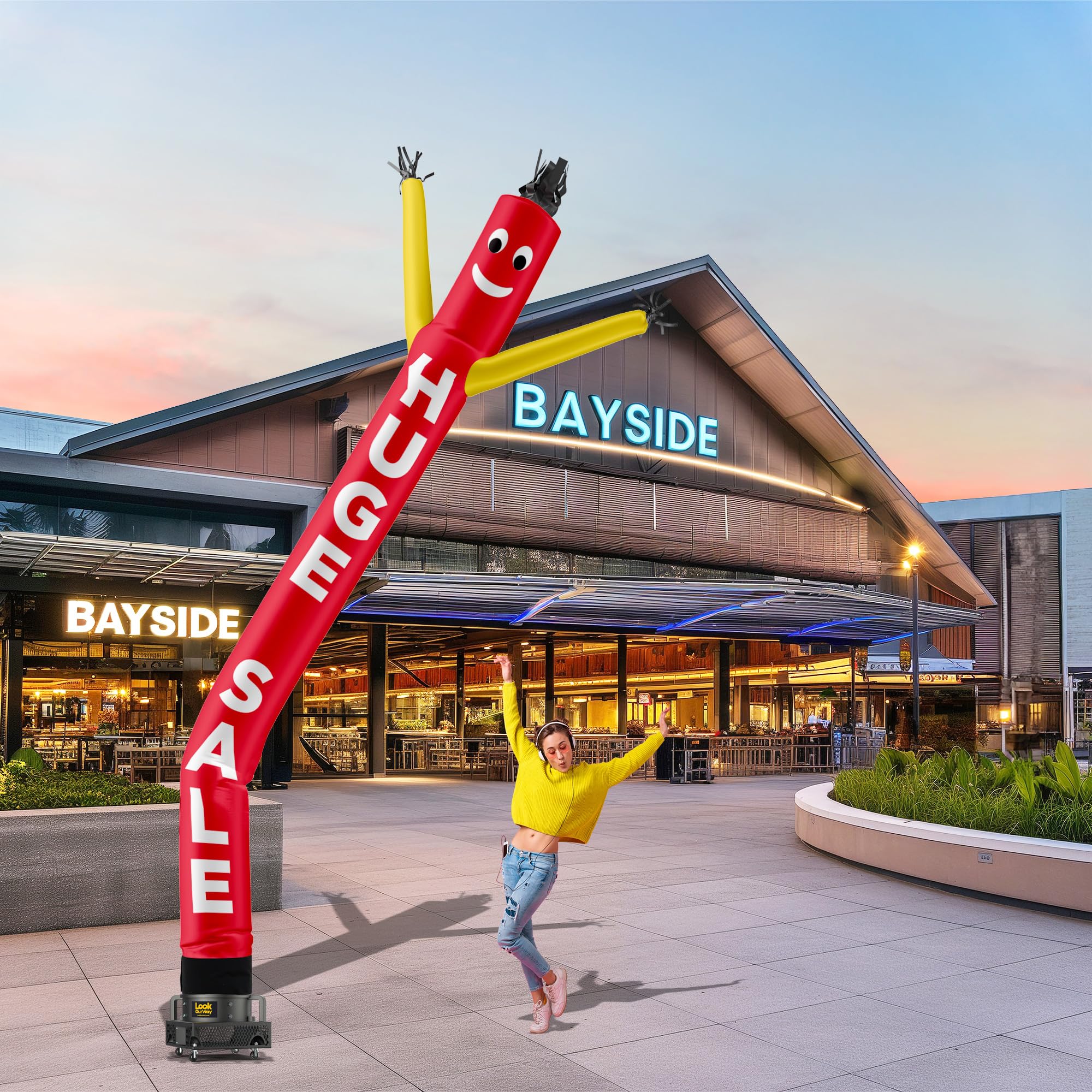 20-Ft Air Dancer Inflatable Tube Man for Outdoor Advertising & Events - No Blower Included | Eye-Catching Marketing Tool for Car Dealerships, Grand Openings & Festivals