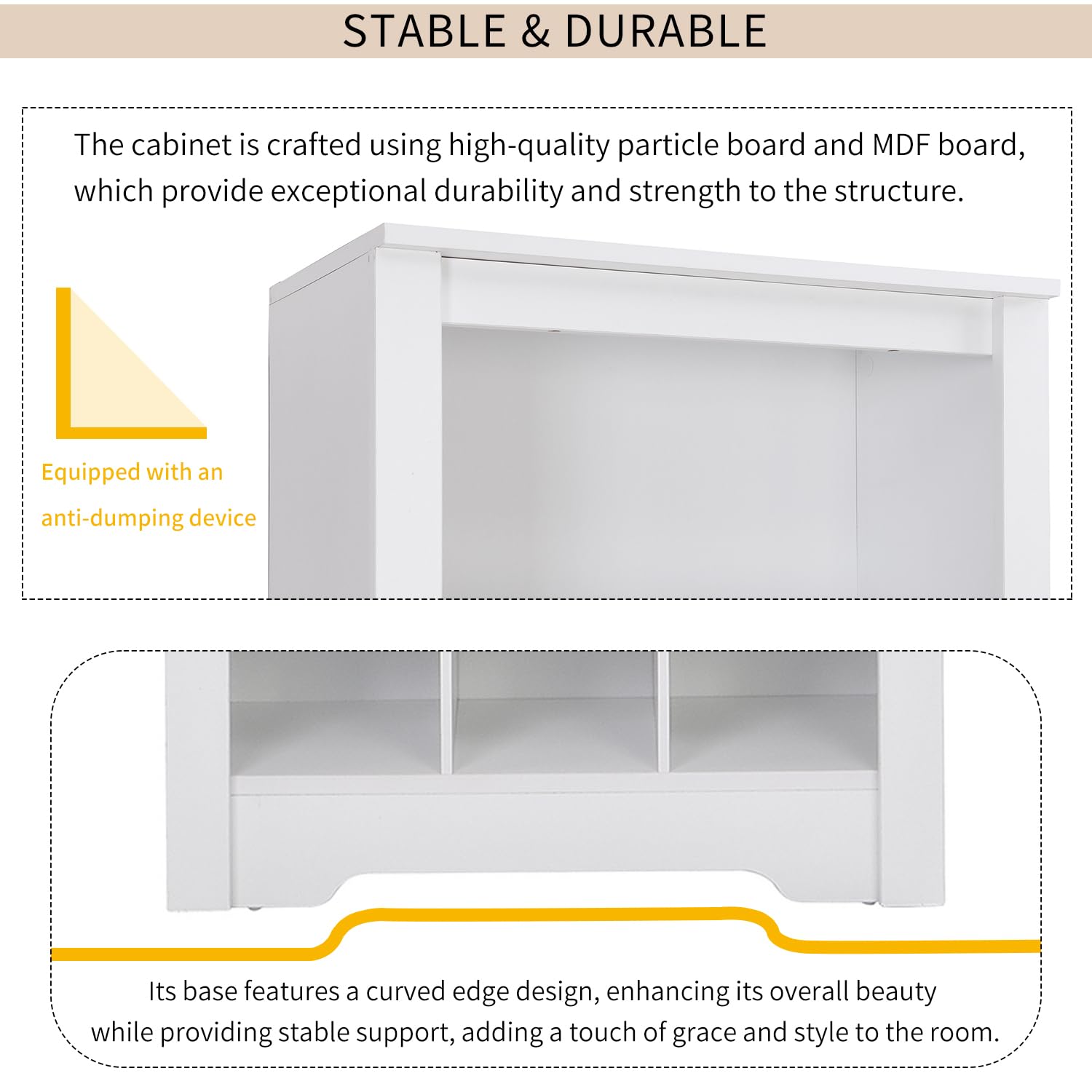 11-Tier Shoe Storage Cabinet - Freestanding Shoe Rack Organizer with 30 Cubby Spaces for Entryway, Hallway & Bedroom - White Shoe Organizer Cabinet for Sneakers, Boots & Sandals - Perfect for Small Spaces & Closet Organization