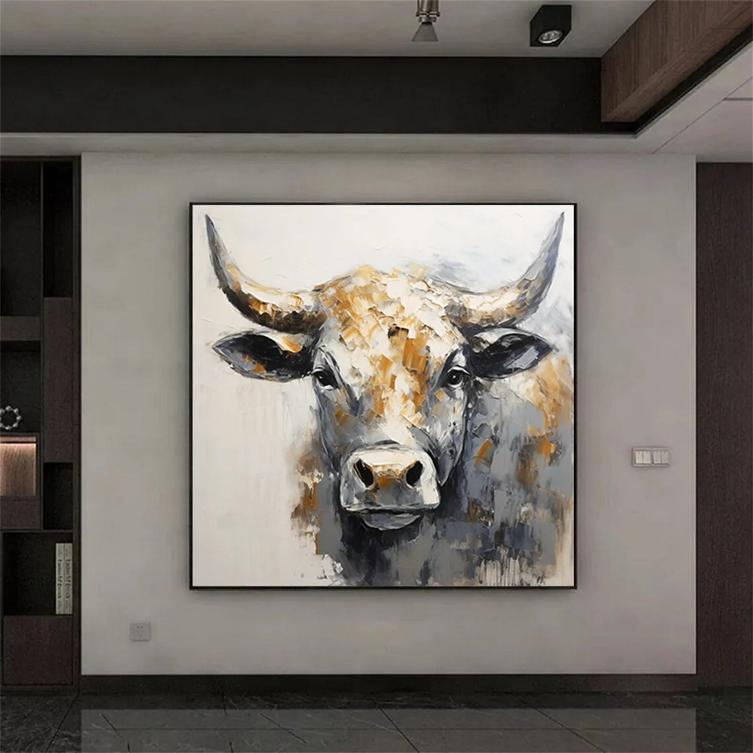 Animal Art Painting #AP062 - Handmade Canvas Wall Decor for Living Room, Bedroom & Office | Wildlife Nature Artwork