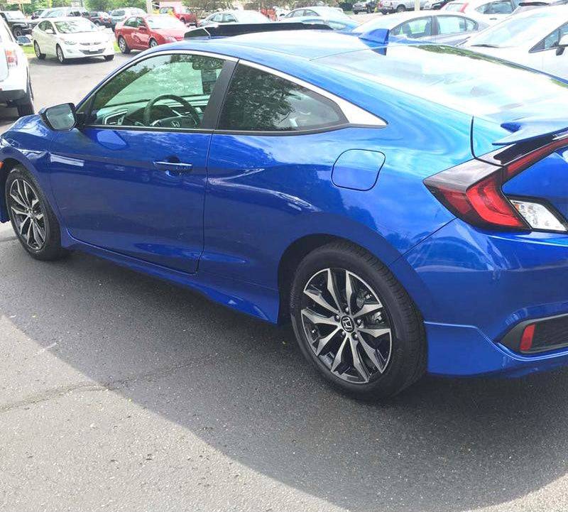 2016-2021 Honda Civic Coupe HFP Style Side Skirts - Unpainted Body Kit for Enhanced Aerodynamics & Sporty Look - Perfect for Car Enthusiasts & Street Racing