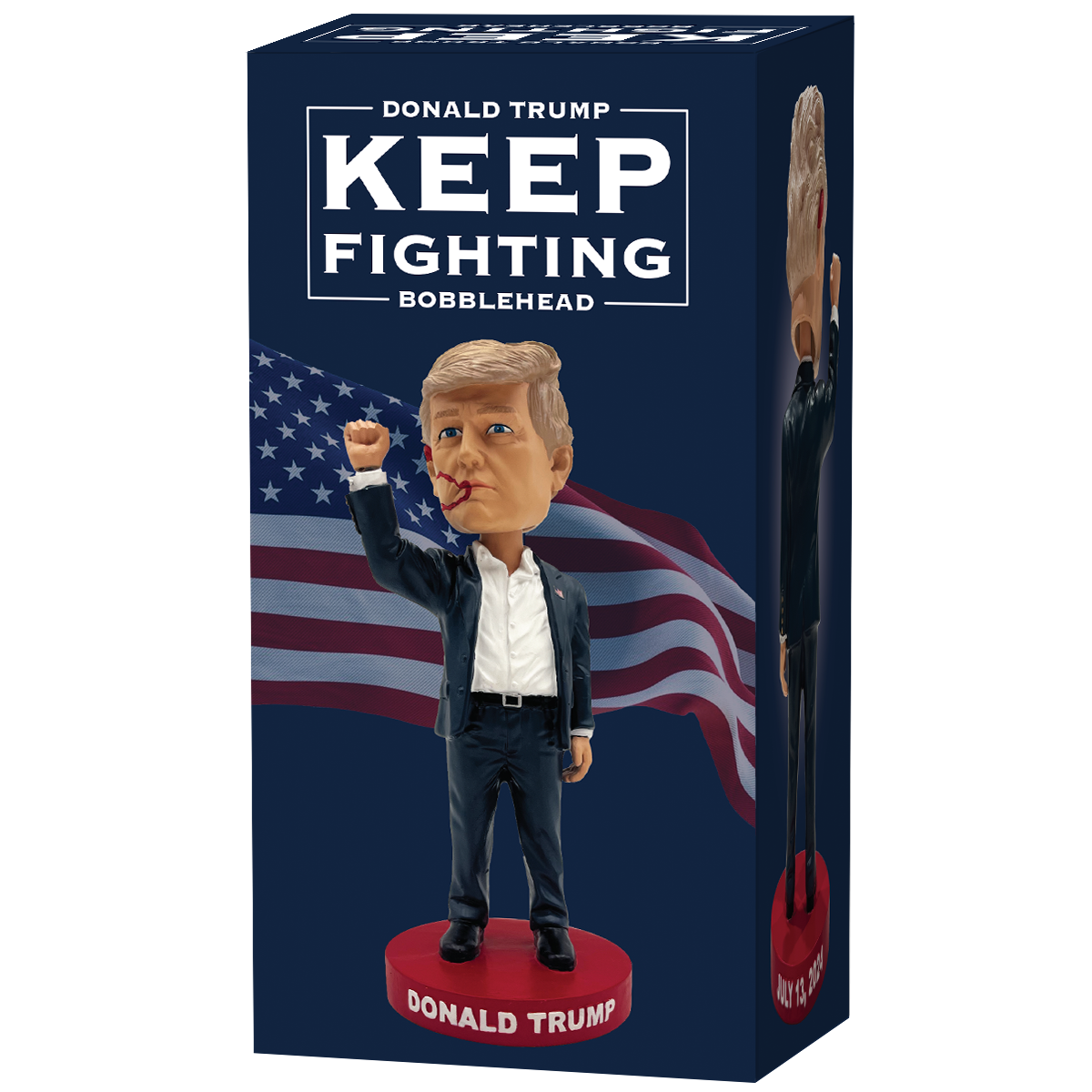 Keep Fighting Bobblehead - Motivational Collectible Figurine for Office Desk, Sports Fans & Gifts | Perfect for Home, Office & Game Room Decor