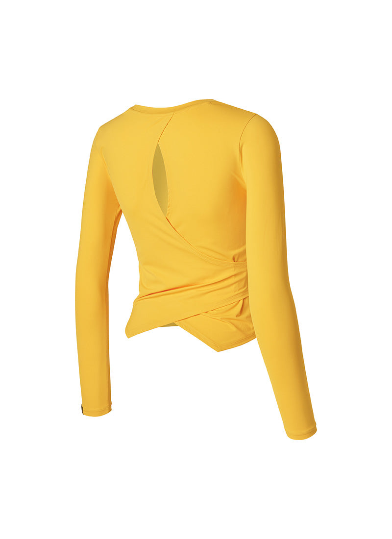 Back Open Long Sleeve Women's Tops - Sexy Cutout Design Blouse for Night Out, Party & Date Night