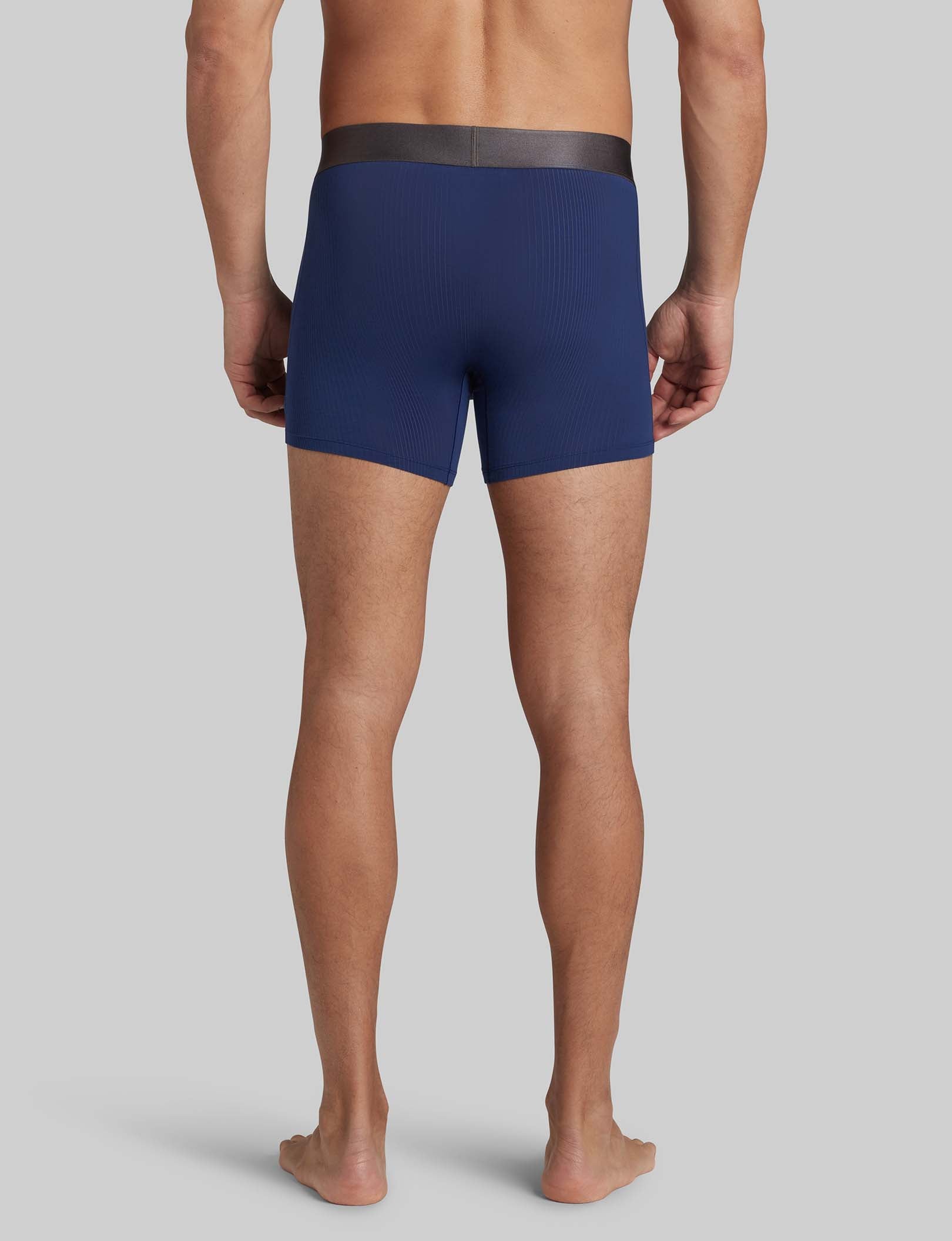 Second Skin Luxe Rib Trunk 4-Pack - Ultra Soft Men's Underwear for All-Day Comfort | Perfect for Workout, Lounge & Everyday Wear
