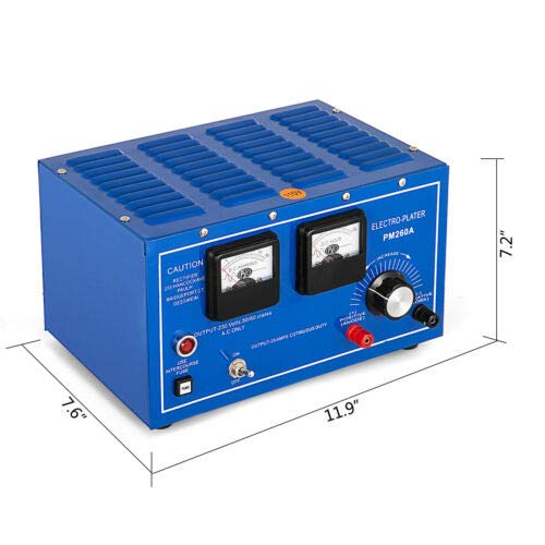 110V 30A Jewelry Plating Rectifier - Gold/Silver/Platinum Electroplating Machine for Jewelry Making, Surface Treatment & Metal Coating (US Stock) | Perfect for DIY Jewelry Crafting, Small Business & Professional Metal Finishing