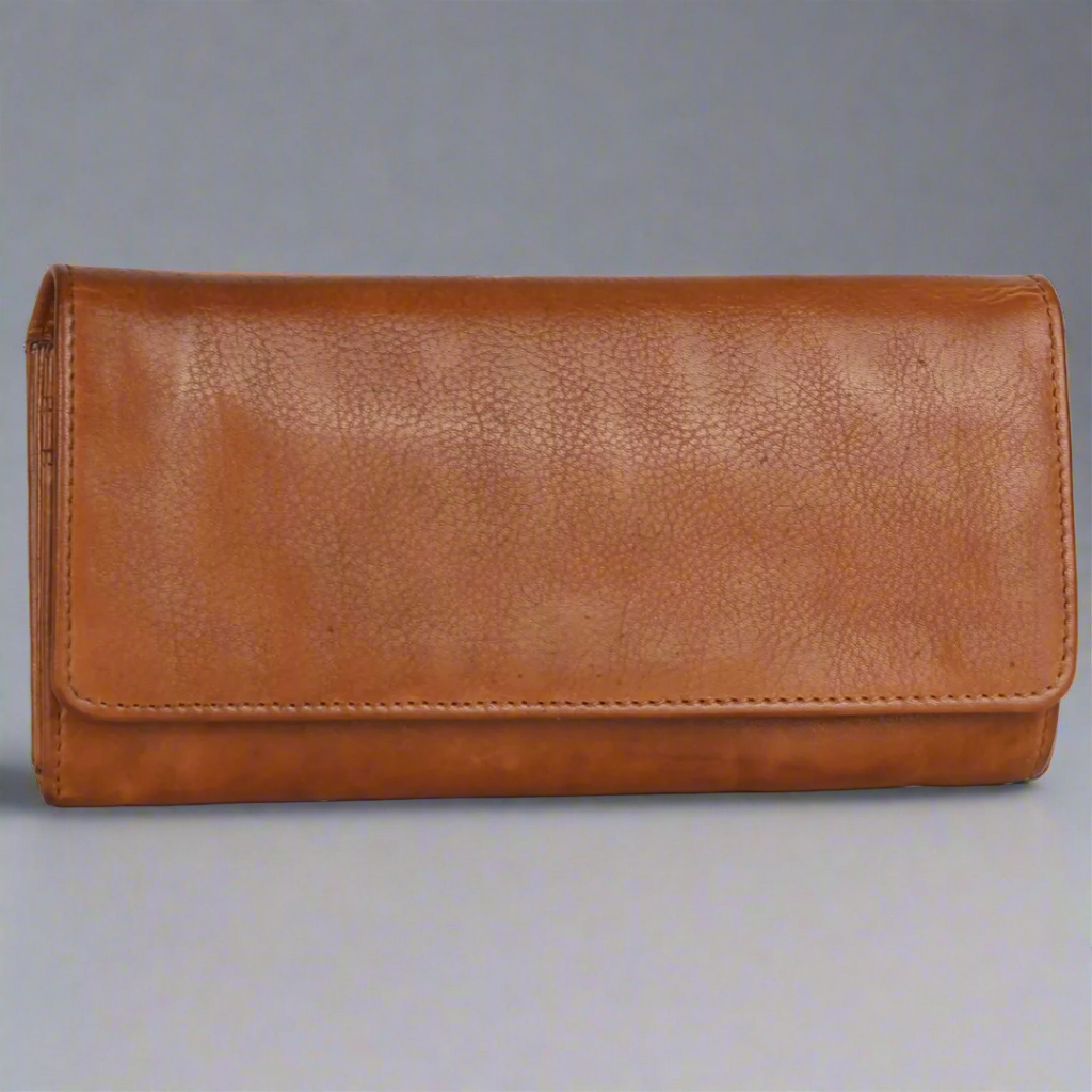 MET Women's Genuine Leather Clutch Wallet - Slim RFID Blocking Credit Card Holder for Everyday Use, Parties & Travel