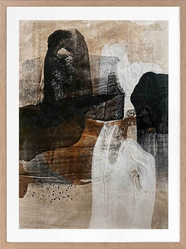 Earthen Hues II Framed Art Print - Nature Inspired Wall Decor for Living Room, Bedroom & Office - Ready to Hang Canvas Painting