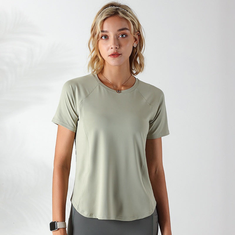 Quick Drying Mesh Stitching Workout Tops for Women - Breathable Athletic Shirts for Running, Yoga & Gym Training