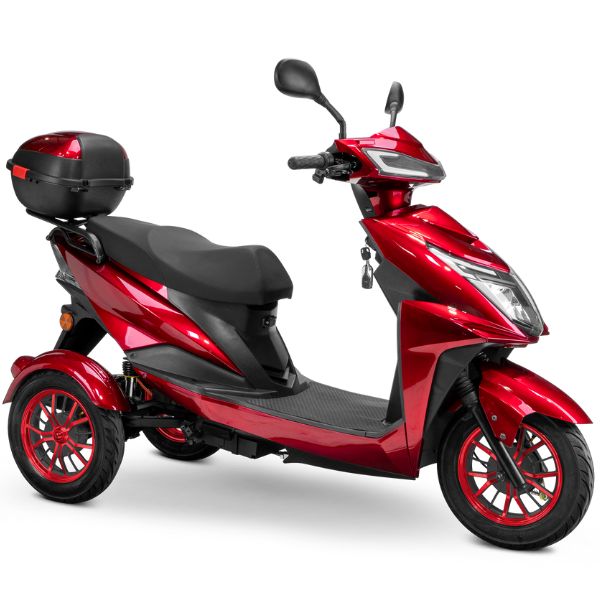 Premium Full-Size 3-Wheel Mobility Scooter for Adults - Lightweight & Foldable Electric Wheelchair with Comfortable Seat - Ideal for Shopping, Travel & Outdoor Activities
