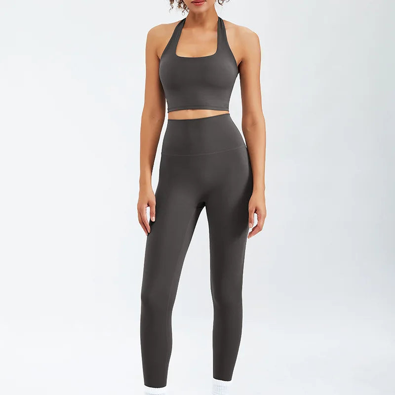 2/3PCS Women's Sport Yoga Set - Soft, Breathable High Waist Gym Outfit - Workout Clothes & Tracksuit for Yoga, Pilates, Running & Fitness Training
