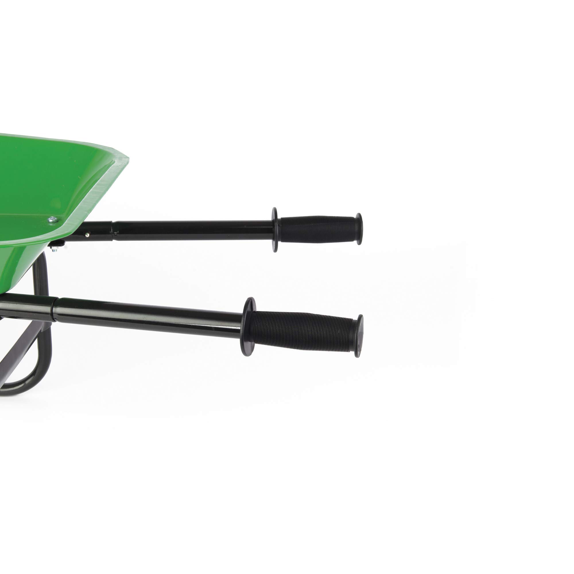 John Deere Kids Wheelbarrow Toy - 34 Inch Gardening Wheelbarrow for Toddlers Ages 2+ - Outdoor Play & Yard Work Pretend Play - Perfect for Backyard, Sandbox & Garden Activities